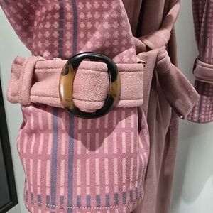 Mauve Suede Trench Coat | Blue Days Trench Coat